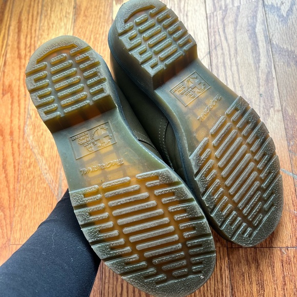 Olive Green Doc Martens Oxfords - Picture 2 of 4